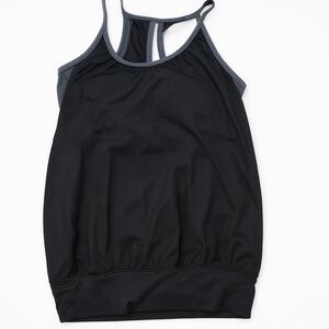 lululemon athletica Black and Gray Tank Top